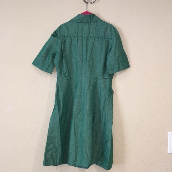 Girl Scouts USA New York vintage official uniform dress aprox size 8-10 - Picture 4 of 5